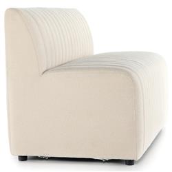 Leo Modern Classic Beige Performance Tufted Dining Bench|