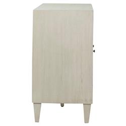 Gabriel Coastal Beach White Acacia Wood Woven Rattan Sideboard - 66"|