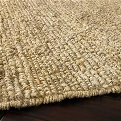 Nakeru Coastal Beach Beige Solid Natural Jute Rug - 2'x3'|