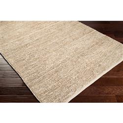 Nakeru Coastal Beach Beige Solid Natural Jute Rug - 2'x3'|