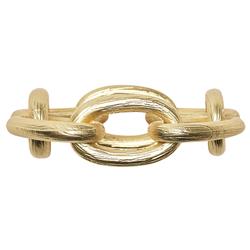 Regina Chain Link Regency Gold Metal Napkin Ring - Set of 4|