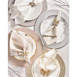 Croco Rustic Lodge Sand Round Placemat - Set of 4|