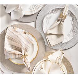 Croco Rustic Lodge Sand Round Placemat - Set of 4|