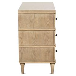 Marlowe Rustic Lodge Brown Oak 3 Dovetail Drawer Bachelor Chest Dresser|