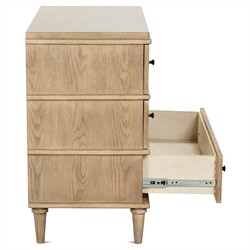 Marlowe Rustic Lodge Brown Oak 3 Dovetail Drawer Bachelor Chest Dresser|