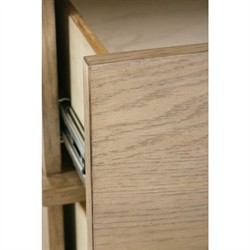 Marlowe Rustic Lodge Brown Oak 3 Dovetail Drawer Bachelor Chest Dresser|