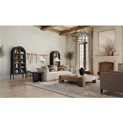 Oliver Rustic Lodge Brown Oak Wood Square Coffee Table|