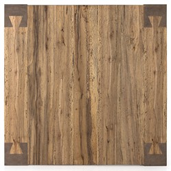 Oliver Rustic Lodge Brown Oak Wood Square Coffee Table|