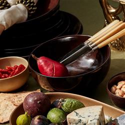 L'Objet Terra Modern Classic Red Porcelain Cereal Bowl|