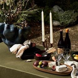 L'Objet Terra Modern Classic Red Porcelain Dinner Plate|