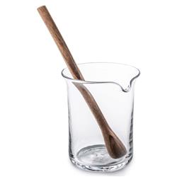 Simon Pearce Ascutney Modern Classic Clear Glass Bar Pitcher|