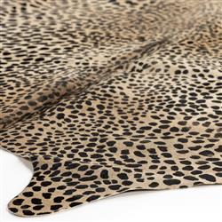 Janet Rustic Lodge Leopard Print Hair On Hide Rug - 5'x7'|