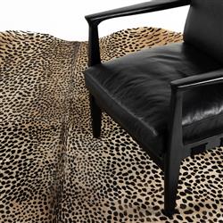 Janet Rustic Lodge Leopard Print Hair On Hide Rug - 5'x7'|
