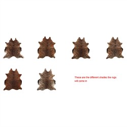 Janet Rustic Lodge Leopard Print Hair On Hide Rug - 5'x7'|