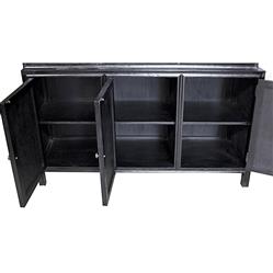 Caelor Global Bazaar Hand Rubbed Black Colonial Hutch|