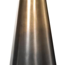 Maddux Mid Century Antique Brass Ombre Iron Accent Pedestal Side Tables - Set of 2|