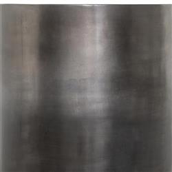 Maddux Industrial Loft Antique Silver Ombre Iron Cylinder Round Drum End Table|