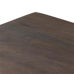 Emilie Brown Wash Mango Wood Woven Cane Black Iron 2 Door Media Cabinet - 35"W|