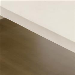 Matthew Industrial Loft White Concrete Rectangular Coffee Table|