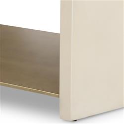 Matthew Industrial Loft White Concrete Rectangular Coffee Table|