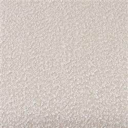 Krish French Country Off White Performance Boucle Brown Wood Dining Bench|