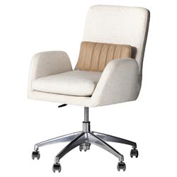 Legend Modern Off White Performance Aluminum Swivel Office Chair|