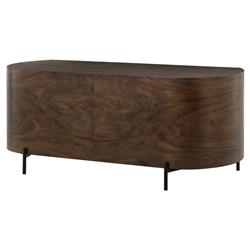 Khalil Rustic Lodge Brown Wood Black Iron Demilune Executive Desk|