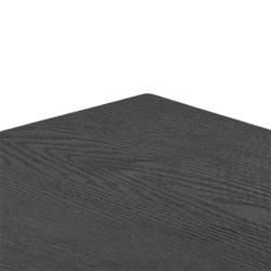 Clarence Rustic Lodge Black Oak Wood Clear Glass 4 Door Media Cabinet - 78"W|