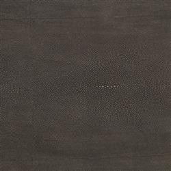 Ena Regency Gold Brass Grey Faux Shagreen Rectangular 2 Tier Coffee Table|