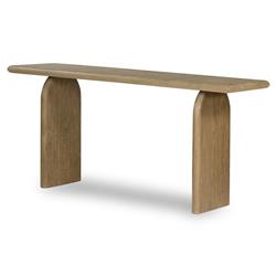 Suriya Rustic Lodge Brown Wood Rectangular Console Table|