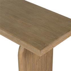 Suriya Rustic Lodge Brown Wood Rectangular Console Table|