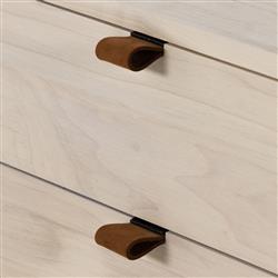 Theodore Industrial Loft Dove White Wood Grey Iron 4 Drawer Filing Credenza|