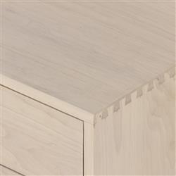 Theodore Industrial Loft Dove White Wood Grey Iron 4 Drawer Filing Credenza|