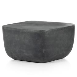 Artemio Industrial Loft Dark Grey Aluminum Square Outdoor End Table|