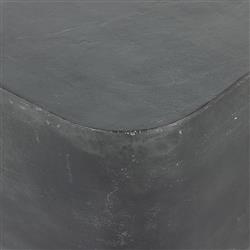 Artemio Industrial Loft Dark Grey Aluminum Square Outdoor End Table|