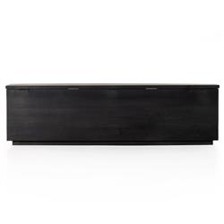 Scarlett Rustic Lodge Black Solid Mango Wood Storage Trunk|