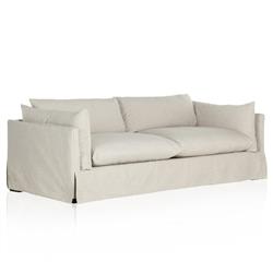Alexa Modern Classic Grey Performance Upholstered Slipcovered Sofa - Small - 90"W|