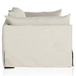 Alexa Modern Classic Grey Performance Upholstered Slipcovered Sofa - Small - 90"W|