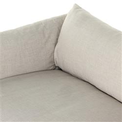 Alexa Modern Classic Grey Performance Upholstered Slipcovered Sofa - Small - 90"W|