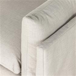 Alexa Modern Classic Grey Performance Upholstered Slipcovered Sofa - Small - 90"W|