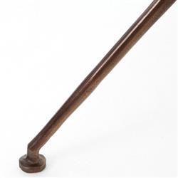 Soledad Industrial Loft Brown Aluminum Tripod Base Outdoor Oval Side Table|