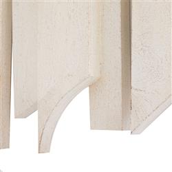 Pierson French Country White Mango Wood Wall Plaques - Set of 3|