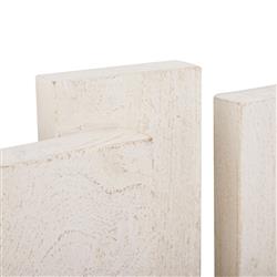 Pierson French Country White Mango Wood Wall Plaques - Set of 3|