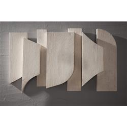 Pierson French Country White Mango Wood Wall Plaques - Set of 3|