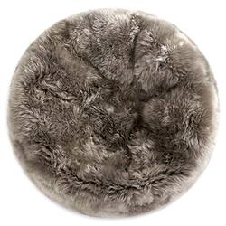 Shiloh Modern Pebble Long Wool Sheepskin Fur Beanbag|