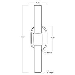 Dixon Polished Nickel Steel White Glass Flush Mount Sconce|