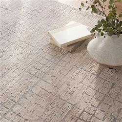 Marinett Modern Classic Beige Abstract Patterned Rug - 6'5"x9'6"|