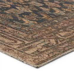 Ayden Global Bazaar Brown Ushak Patterned Rug - 4'x8'|