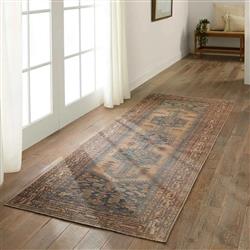 Ayden Global Bazaar Brown Ushak Patterned Rug - 4'x8'|
