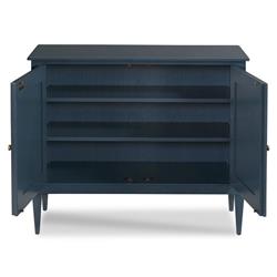Cerise Updated Traditional Blue Oak Wood Sideboard|